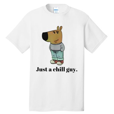 Chill Guy Dog Meme Funny Chill Guy Meme Tall T-Shirt