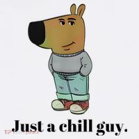 Chill Guy Dog Meme Funny Chill Guy Meme Tall T-Shirt