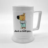 Chill Guy Dog Meme Funny Chill Guy Meme Beer Stein