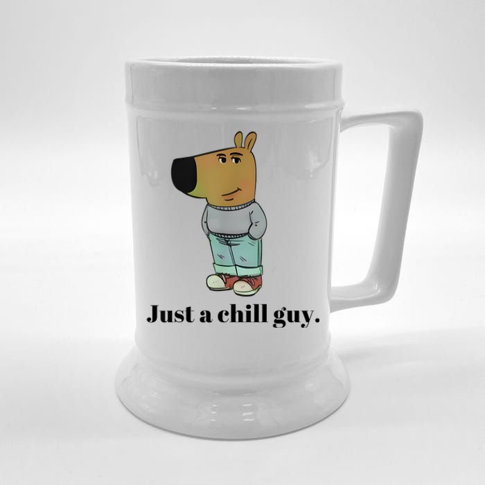 Chill Guy Dog Meme Funny Chill Guy Meme Beer Stein