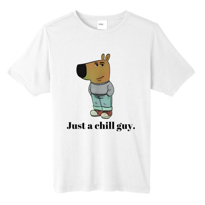 Chill Guy Dog Meme Funny Chill Guy Meme Tall Fusion ChromaSoft Performance T-Shirt