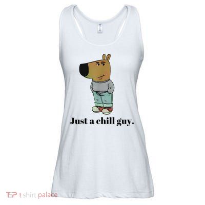 Chill Guy Dog Meme Funny Chill Guy Meme Ladies Essential Flowy Tank