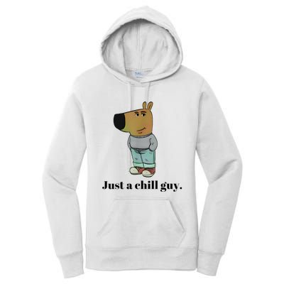 Chill Guy Dog Meme Funny Chill Guy Meme Women's Pullover Hoodie