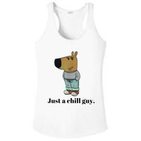 Chill Guy Dog Meme Funny Chill Guy Meme Ladies PosiCharge Competitor Racerback Tank