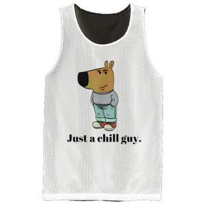 Chill Guy Dog Meme Funny Chill Guy Meme Mesh Reversible Basketball Jersey Tank