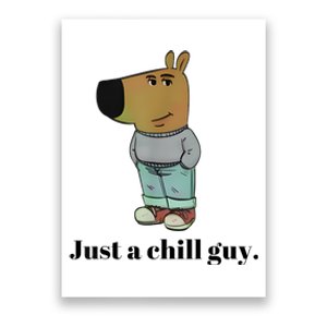 Chill Guy Dog Meme Funny Chill Guy Meme Poster