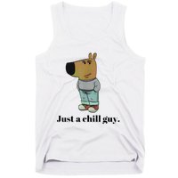 Chill Guy Dog Meme Funny Chill Guy Meme Tank Top