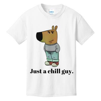 Chill Guy Dog Meme Funny Chill Guy Meme Kids T-Shirt
