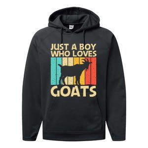 Cool Goat Design For Goat Farmer Farming Lovers Performance Fleece Hoodie