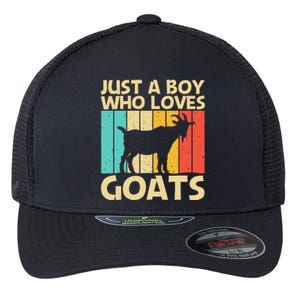 Cool Goat Design For Goat Farmer Farming Lovers Flexfit Unipanel Trucker Cap