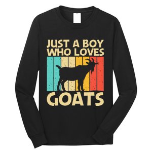 Cool Goat Design For Goat Farmer Farming Lovers Long Sleeve Shirt