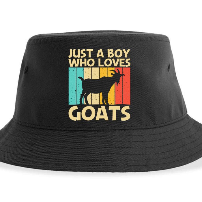 Cool Goat Design For Goat Farmer Farming Lovers Sustainable Bucket Hat