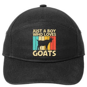 Cool Goat Design For Goat Farmer Farming Lovers 7-Panel Snapback Hat