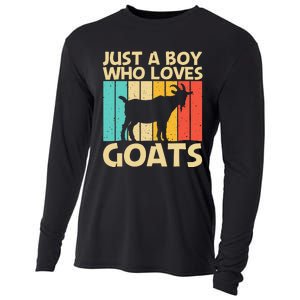 Cool Goat Design For Goat Farmer Farming Lovers Cooling Performance Long Sleeve Crew