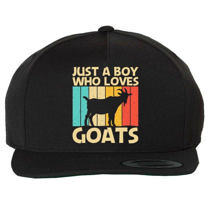 Cool Goat Design For Goat Farmer Farming Lovers Wool Snapback Cap