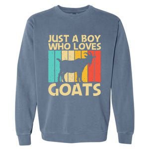 Cool Goat Design For Goat Farmer Farming Lovers Garment-Dyed Sweatshirt