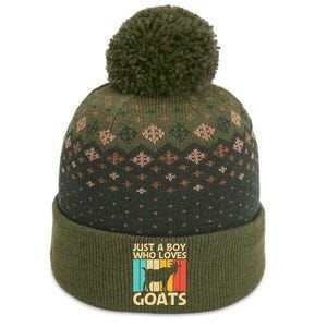 Cool Goat Design For Goat Farmer Farming Lovers The Baniff Cuffed Pom Beanie