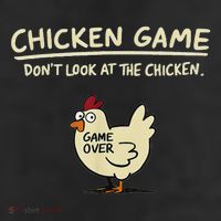 Chicken Game DonT Look At The Chicken Funny Chicken 7 Panel Mesh Trucker Snapback Hat