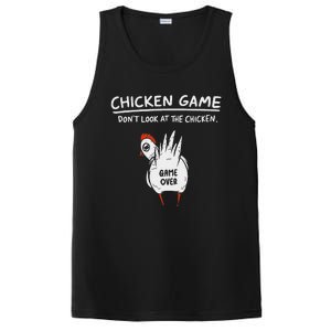 Chicken Game Don’T Look At The Chicken Humour PosiCharge Competitor Tank