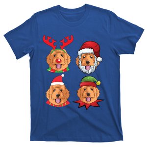 Cute Golden Doodle Christmas Cute Gift Santa Dog Gift T-Shirt