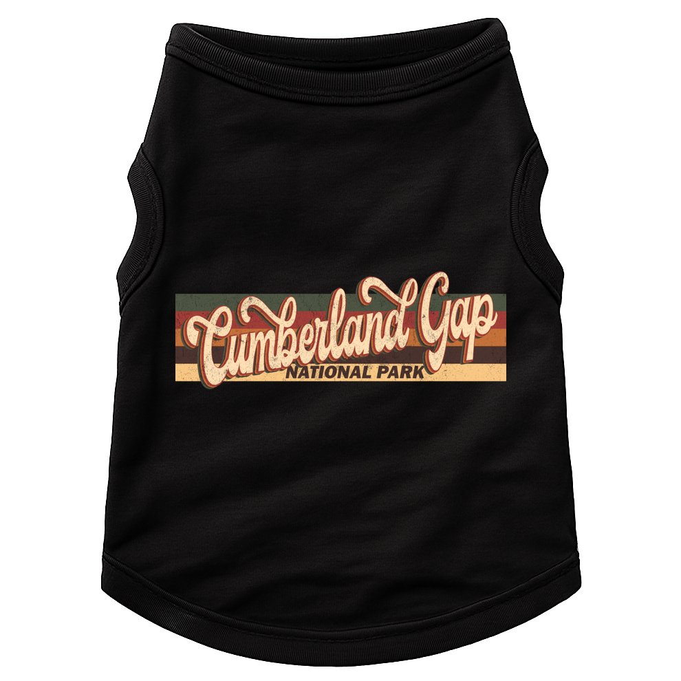 Cumberland Gap Derby Kentucky Us Beach Vintage Retro 70s 80s Gift Doggie Tank