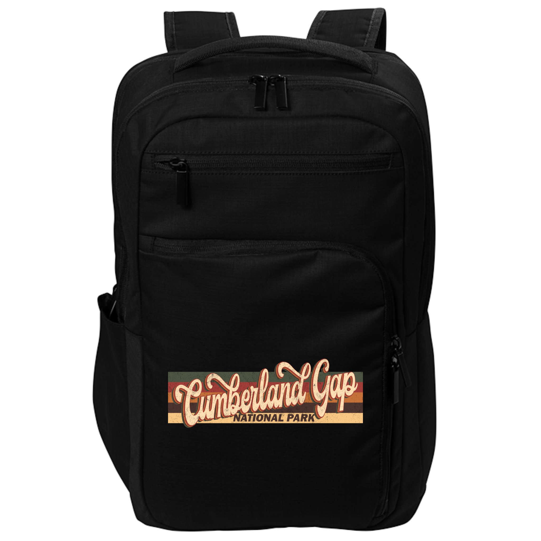 Cumberland Gap Derby Kentucky Us Beach Vintage Retro 70s 80s Gift Impact Tech Backpack