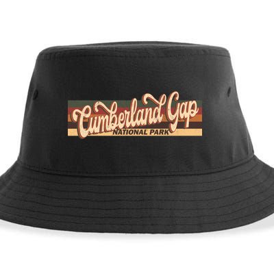 Cumberland Gap Derby Kentucky Us Beach Vintage Retro 70s 80s Gift Sustainable Bucket Hat
