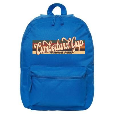 Cumberland Gap Derby Kentucky Us Beach Vintage Retro 70s 80s Gift 16 in Basic Backpack