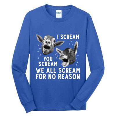 Cute Goat Design Pygmy Goat Farmer Goat Lover Gift Tall Long Sleeve T-Shirt