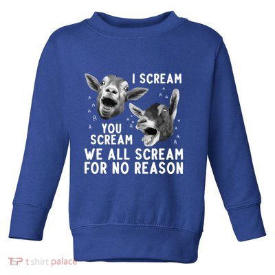 Cute Goat Design Pygmy Goat Farmer Goat Lover Gift Toddler Sweatshirt
