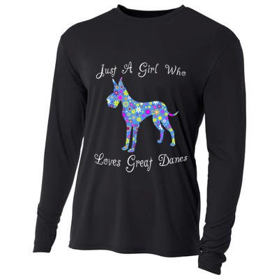 Cute Great Dane Dog Lover Inspired Sayings Funny Gift Gift Cooling Performance Long Sleeve Crew