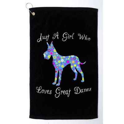 Cute Great Dane Dog Lover Inspired Sayings Funny Gift Gift Golf Towel
