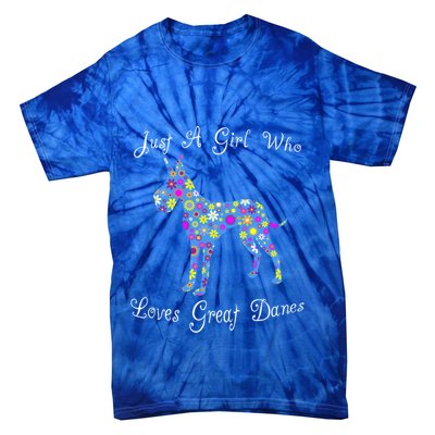 Cute Great Dane Dog Lover Inspired Sayings Funny Gift Gift Tie-Dye T-Shirt