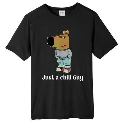 Chill Guy Dog Funny Chill Guy Meme Tall Fusion ChromaSoft Performance T-Shirt