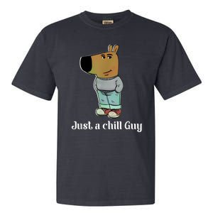 Chill Guy Dog Funny Chill Guy Meme Garment-Dyed Heavyweight T-Shirt