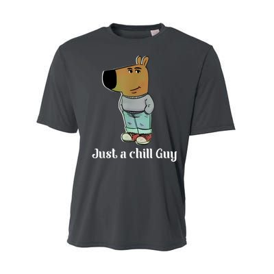 Chill Guy Dog Funny Chill Guy Meme Performance Sprint T-Shirt