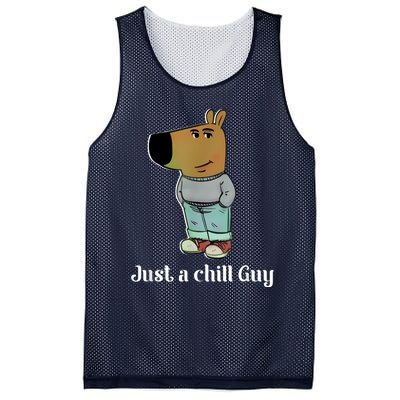 Chill Guy Dog Funny Chill Guy Meme Mesh Reversible Basketball Jersey Tank