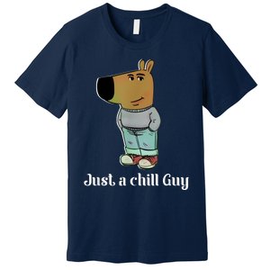 Chill Guy Dog Funny Chill Guy Meme Premium T-Shirt