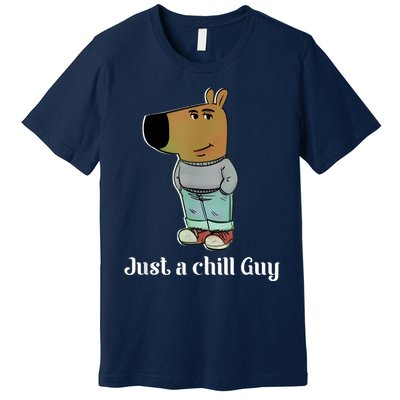 Chill Guy Dog Funny Chill Guy Meme Premium T-Shirt