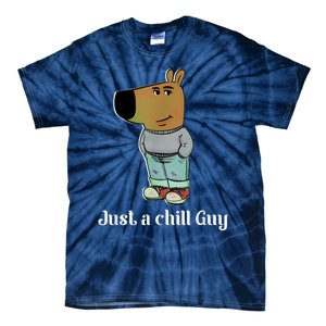 Chill Guy Dog Funny Chill Guy Meme Tie-Dye T-Shirt