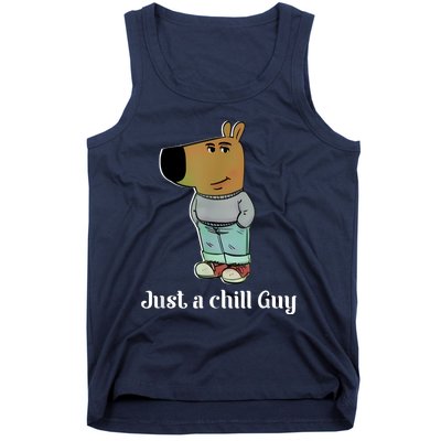 Chill Guy Dog Funny Chill Guy Meme Tank Top