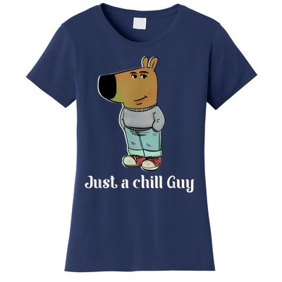 Chill Guy Dog Funny Chill Guy Meme Women's T-Shirt