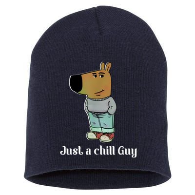 Chill Guy Dog Funny Chill Guy Meme Short Acrylic Beanie