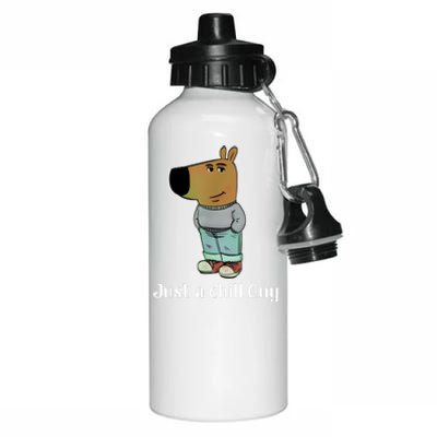 Chill Guy Dog Funny Chill Guy Meme Aluminum Water Bottle