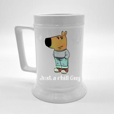 Chill Guy Dog Funny Chill Guy Meme Beer Stein