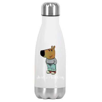 Chill Guy Dog Funny Chill Guy Meme Stainless Steel Insulated Water Bottle