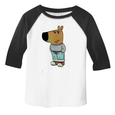 Chill Guy Dog Funny Chill Guy Meme Toddler Fine Jersey T-Shirt