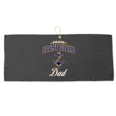 Coast Guard Dad Cool Gift Cool Gift Large Microfiber Waffle Golf Towel