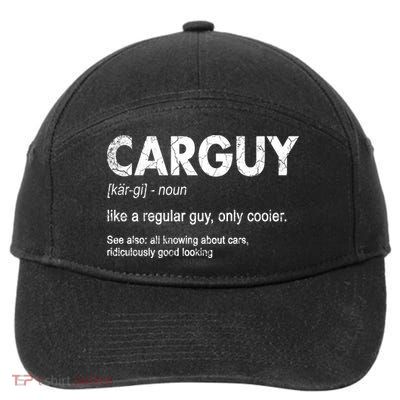 Car Guy Definition Classic Funny 7-Panel Snapback Hat