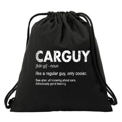 Car Guy Definition Classic Funny Drawstring Bag